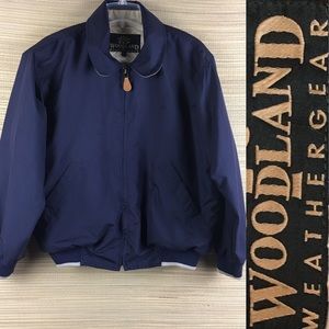 WOODLAND WEATHERGEAR  Sherpa Lined Bomber Jacket
